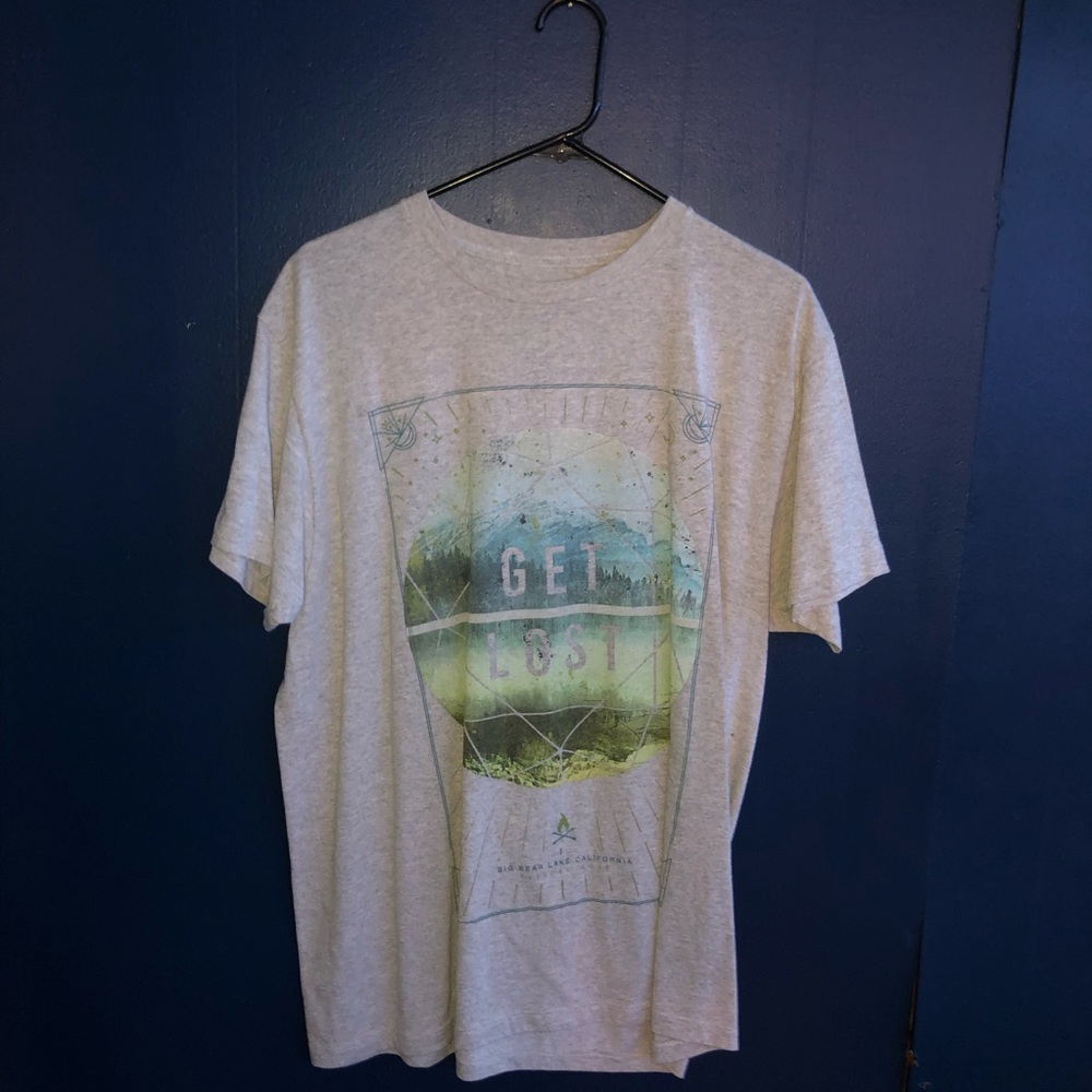 Grey Graphic Design T-Shirt